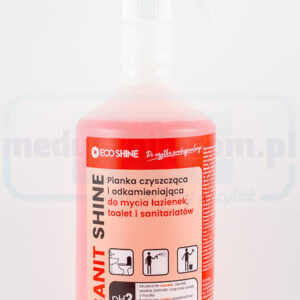 SANIT SHINE 1л почистваща и декалцираща пяна за тоалетни и бани